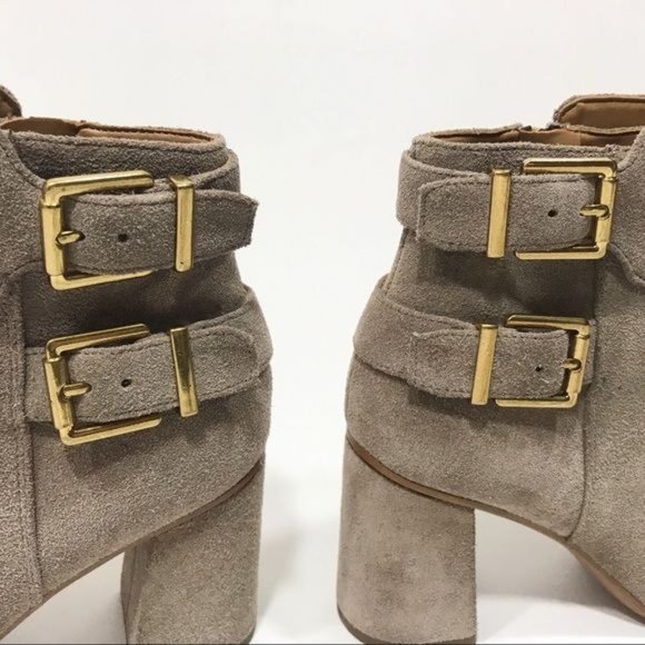 NWOT Franco Sarto Suede Block Heel Ankle Boots Size 6.5 - Picture 5 of 8